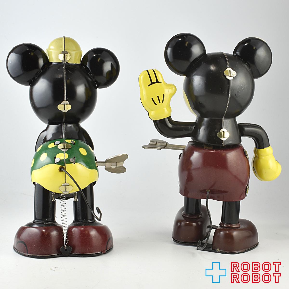 ヤングエポック ディズニー ミッキーマウス ミニーマウス ブリキ ぜんまい セット