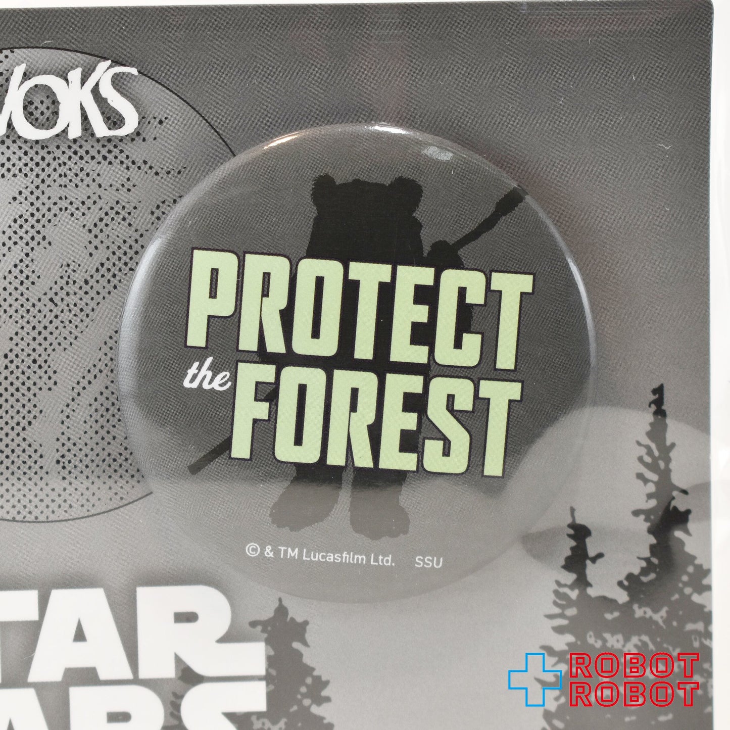 Happyくじ スター・ウォーズ イウォーク I賞 缶バッジセット "PROTECT THE FOREST " 未開封