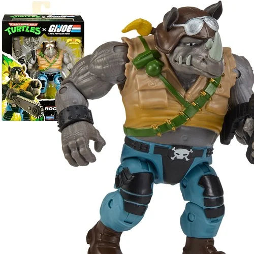 プレイメイツ ティーンエイジ・ミュータント・ニンジャ・タートルズ TMNT x G.I.ジョー ロックステディ as ブザー アクションフィギュア 未開封
