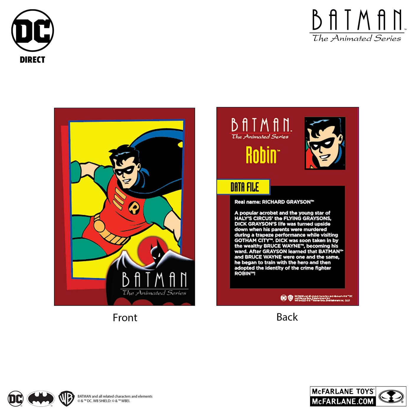 マクファーレン DCダイレクト バットマン アニメイテッド #02 ロビン 6インチ アクションフィギュア 国内版 未開封