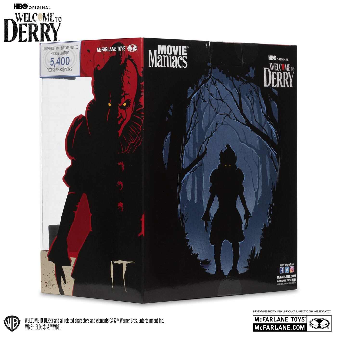 マクファーレン ムービー・マニアックス IT ウェルカム・トゥ・デリー ペニーワイズ (フラッシュバック) 6インチ ポーズドスタチュー フィギュア 国内版 未開封