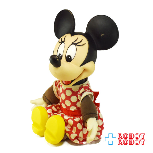 ディズニー ミニーマウス ラバーフェイス ぬいぐるみ人形 ※難あり
