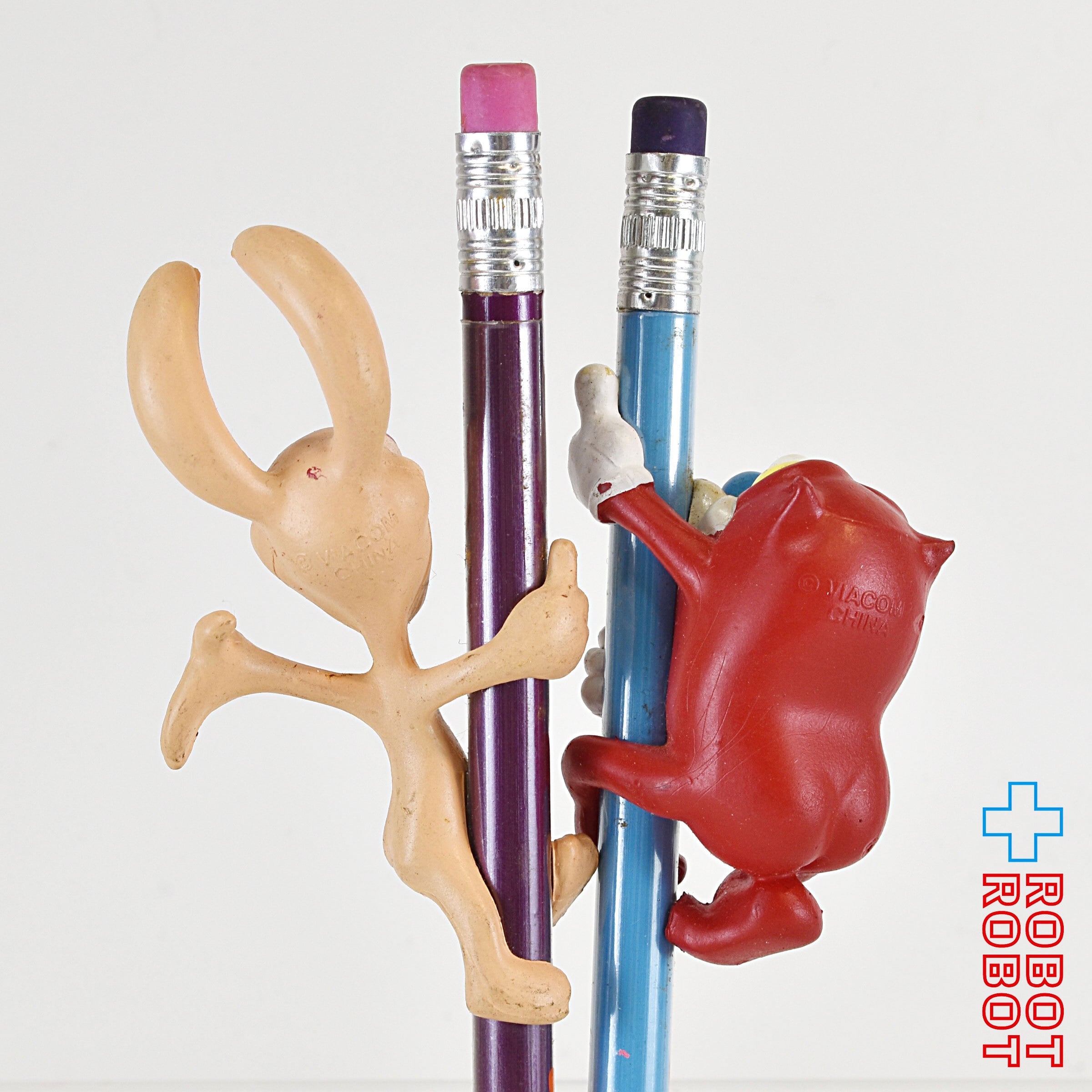 Ren and Stimpy レンとスティンピー　フィギュアセット レン＆スティンピー PVCフィギュア付 鉛筆 セット – ROBOTROBOT