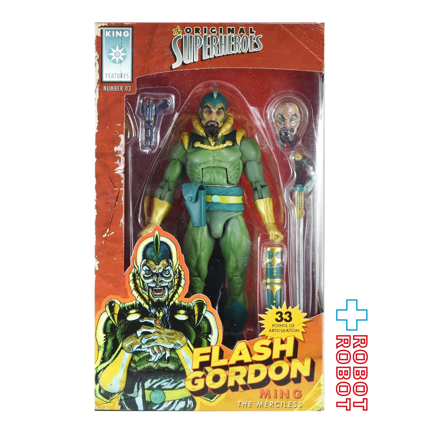 ネカ NECA  オリジナル スーパーヒーロー フラッシュ・ゴードン ミン 7インチ アクションフィギュア 未開封