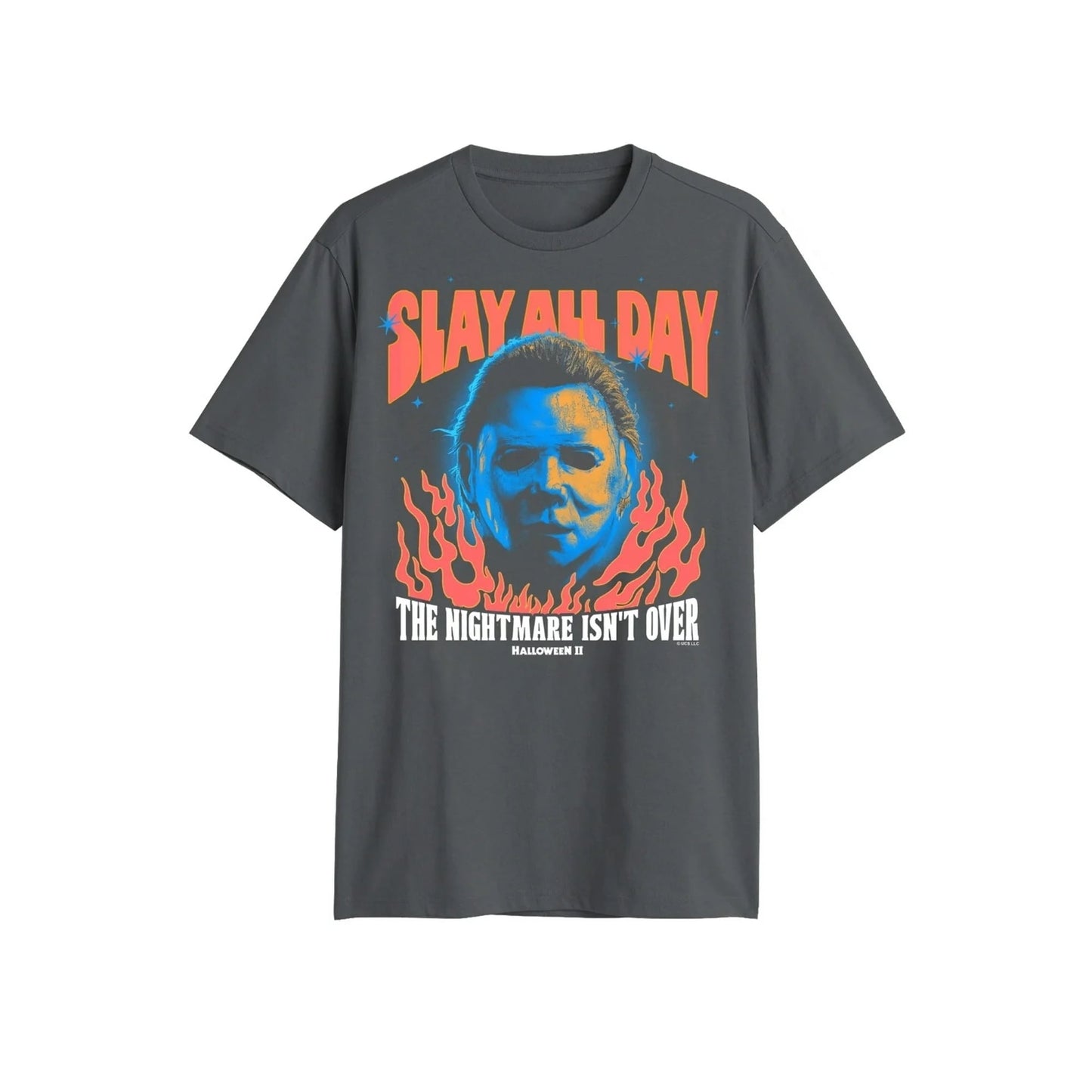 ハロウィン2 Slay All Day グラフィック Tシャツ グレー