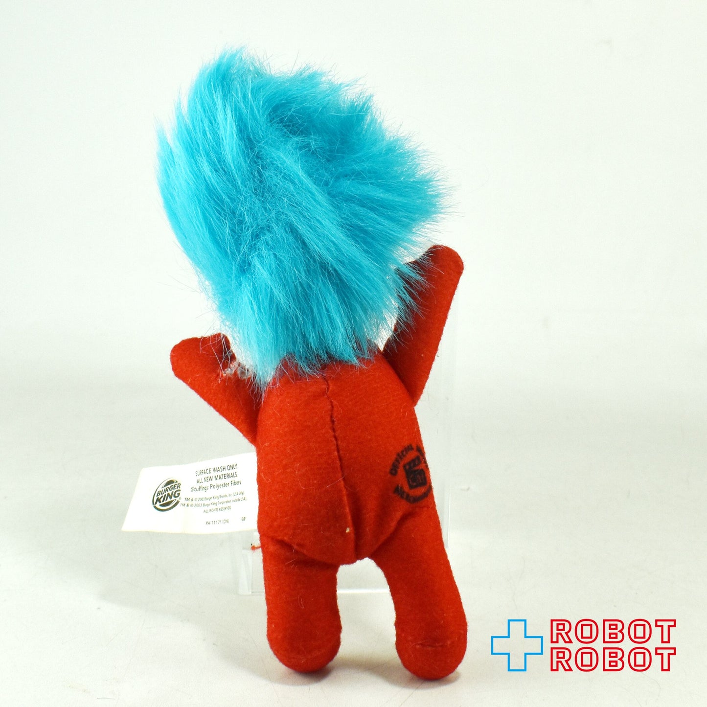 バーガーキング ドクター・スース  キャット・イン・ザ・ハット シング2 ミニぬいぐるみ人形 2003