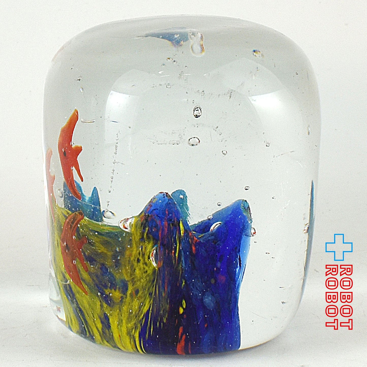 赤い熱帯魚 ガラス ペーパーウェイト