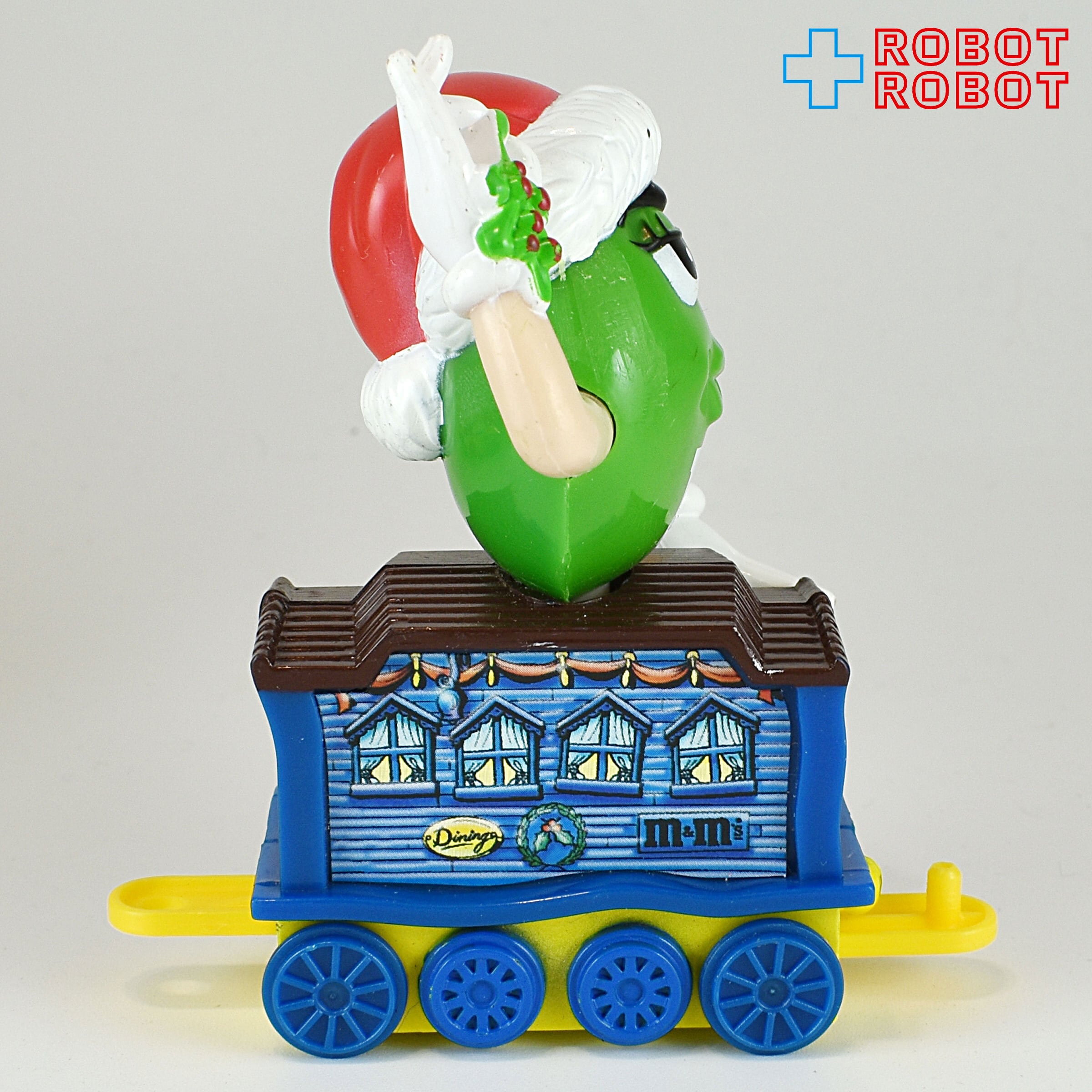 M&M's クリスマス・トレイン・トッパー グリーン 食堂車ブルー