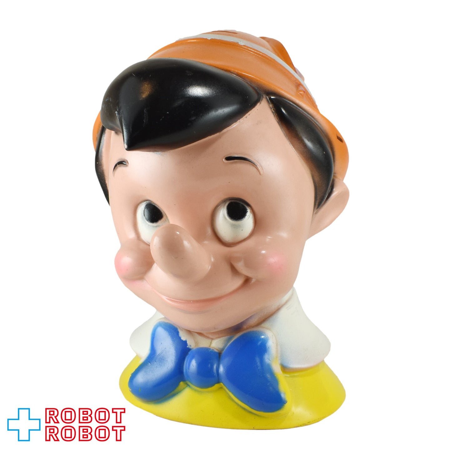 プレイパル ディズニー ピノキオ ヘッド ソフビ貯金箱 底蓋有り