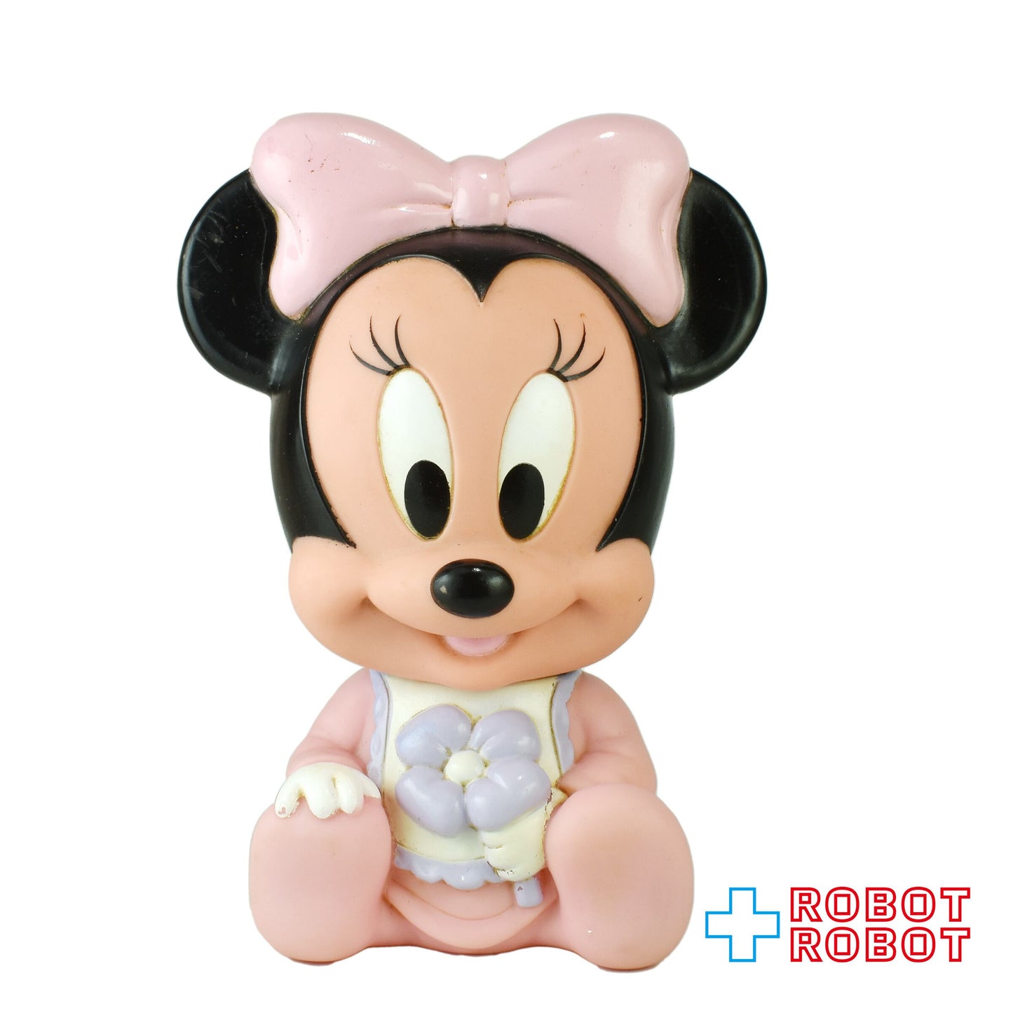 アルコ社 ディズニー ベビーミニーマウス お座り ソフビフィギュア