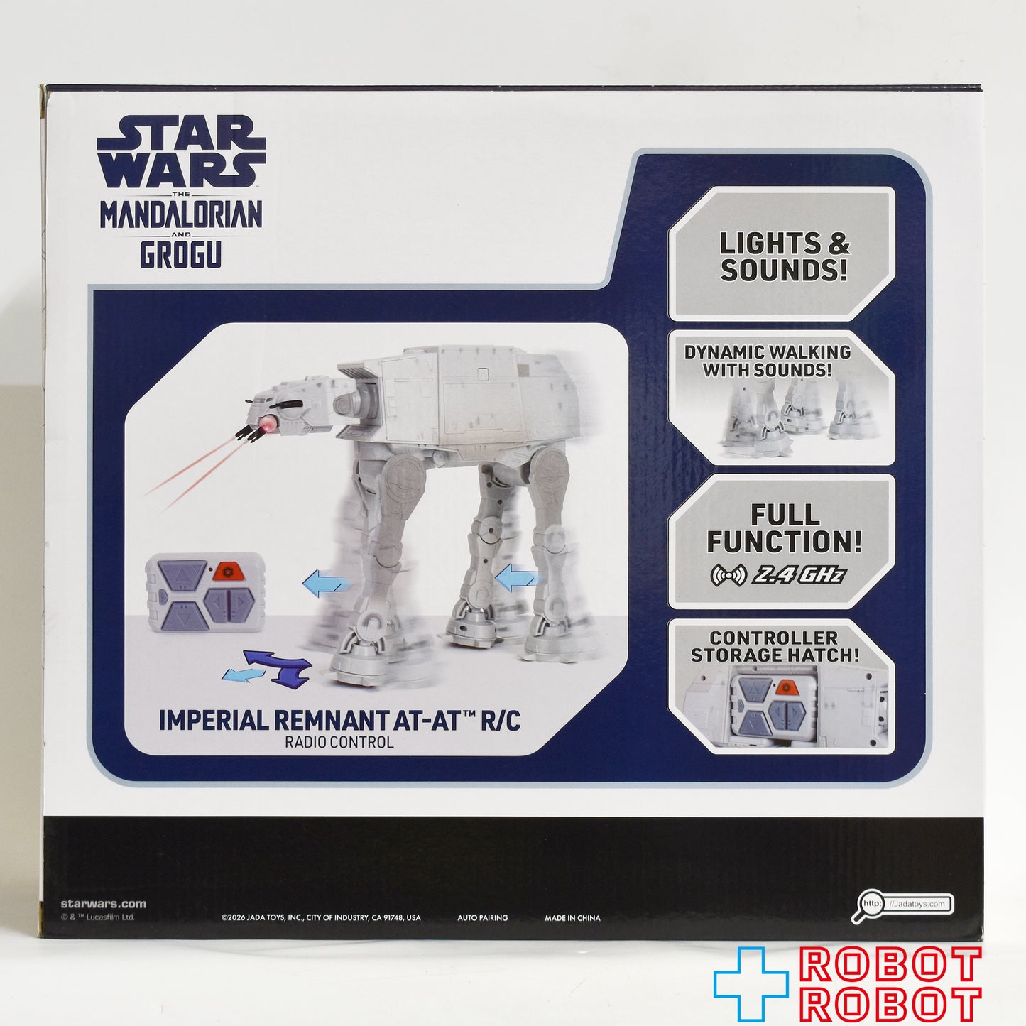ジャダトイズ スター・ウォーズ マンダロリアン・アンド・グローグー インペリアル レムナント AT-AT ウォーカー RC ラジコン w/ ライト & サウンド ビークル 箱入未開封