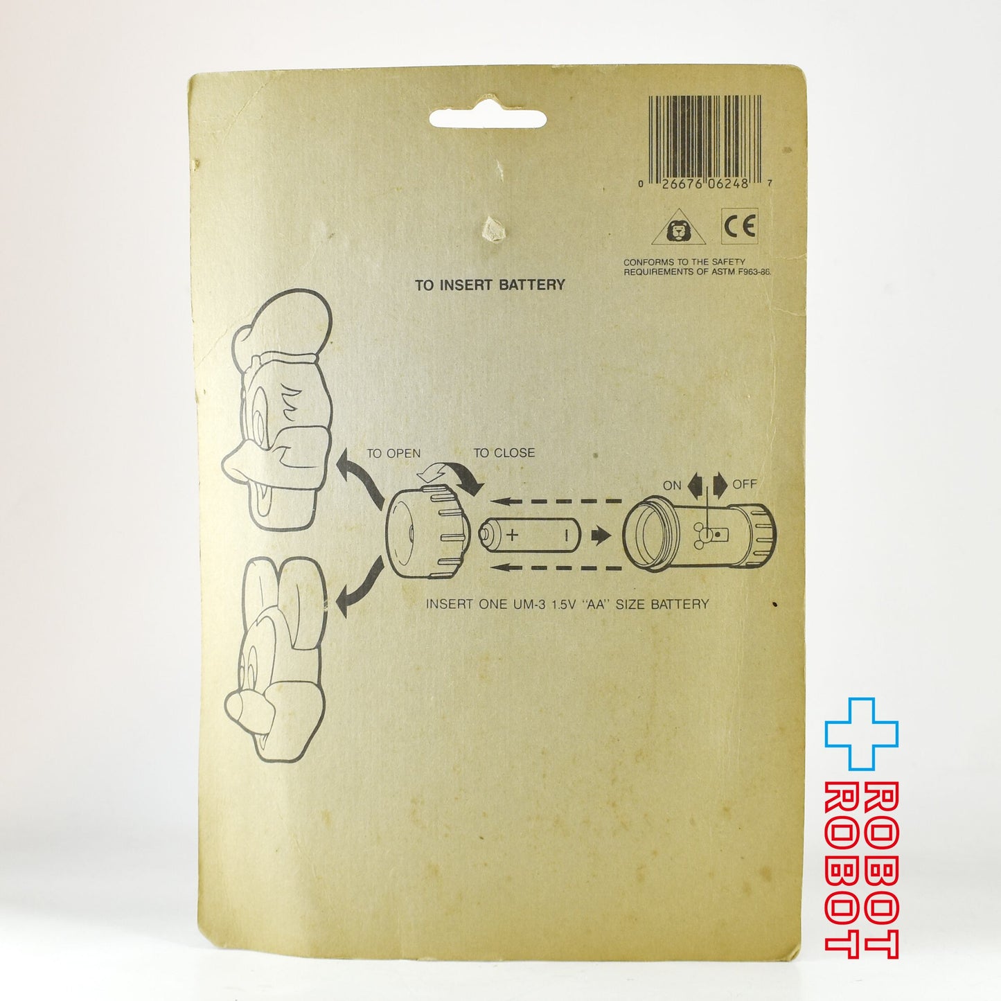 マテル ディズニー ミッキー＆ドナルド ファンフェイス フラッシュライト 懐中電灯  未開封