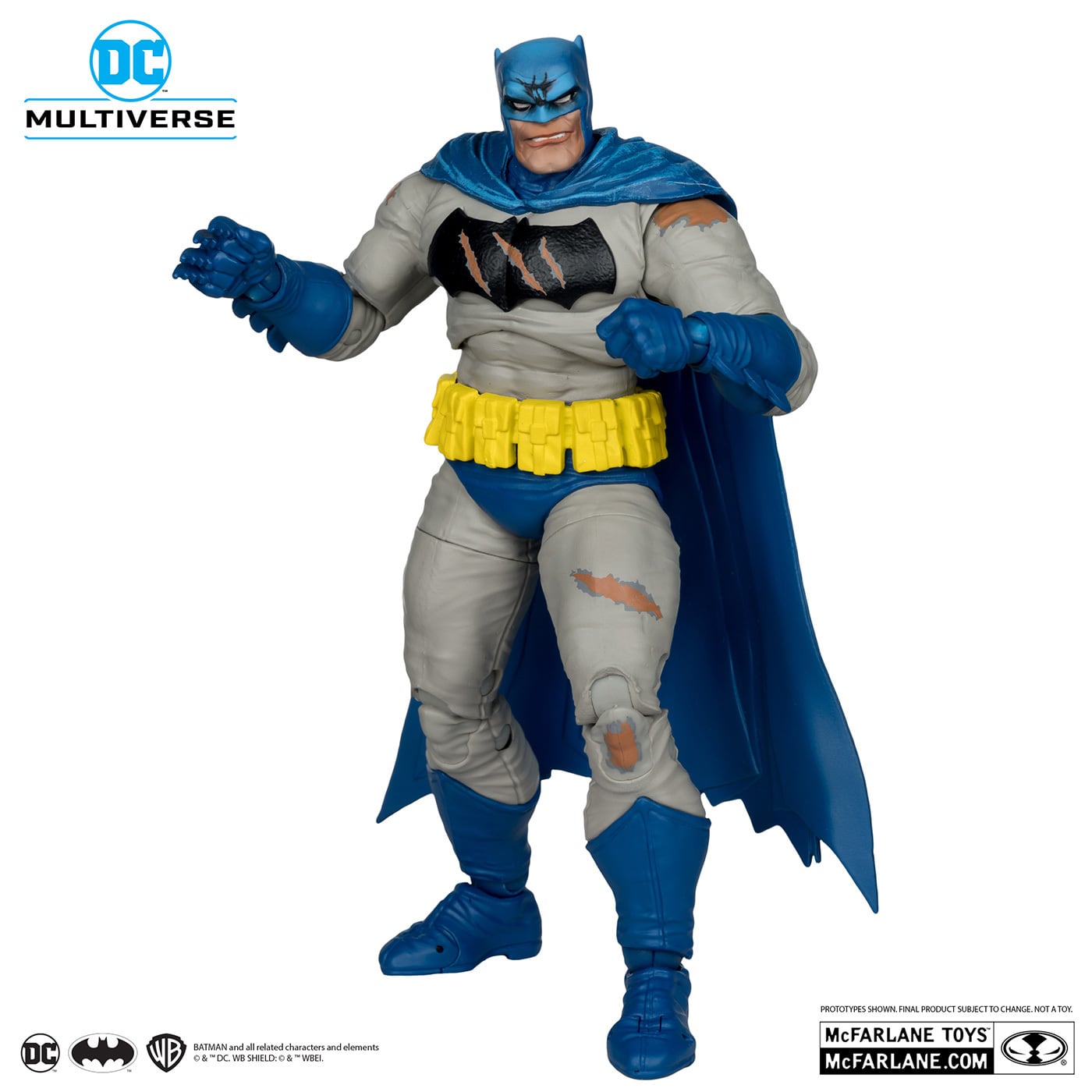 マクファーレン・トイズ DCマルチバース ダークナイト・リターンズ バットマン (バトルダメージ / ブルースーツ) 7インチ アクションフィギュア 国内版 未開封