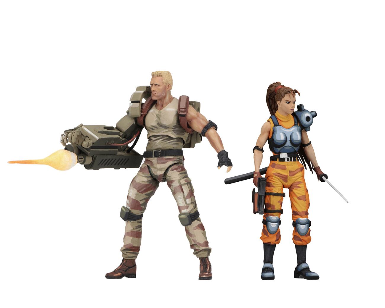 ネカ NECA エイリアン VS プレデター アーケード ダッチ・シェーファー＆リン・クロサワ 7インチ アクションフィギュア 未開封