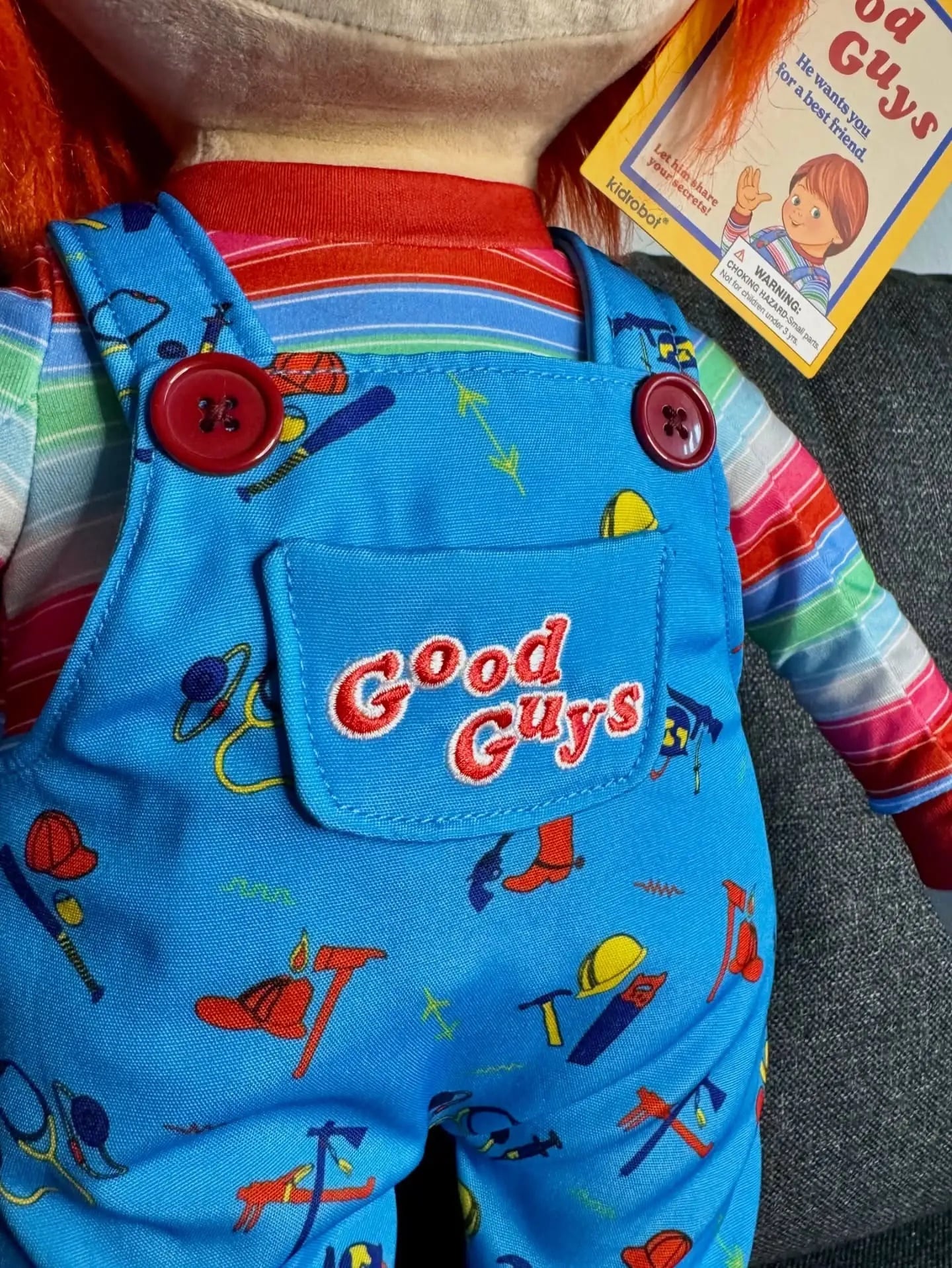 キッドロボット チャイルド・プレイ2 グッドガイ チャッキー 2フィート プレミアム ぬいぐるみ人形 紙タグ付 - ROBOTROBOT