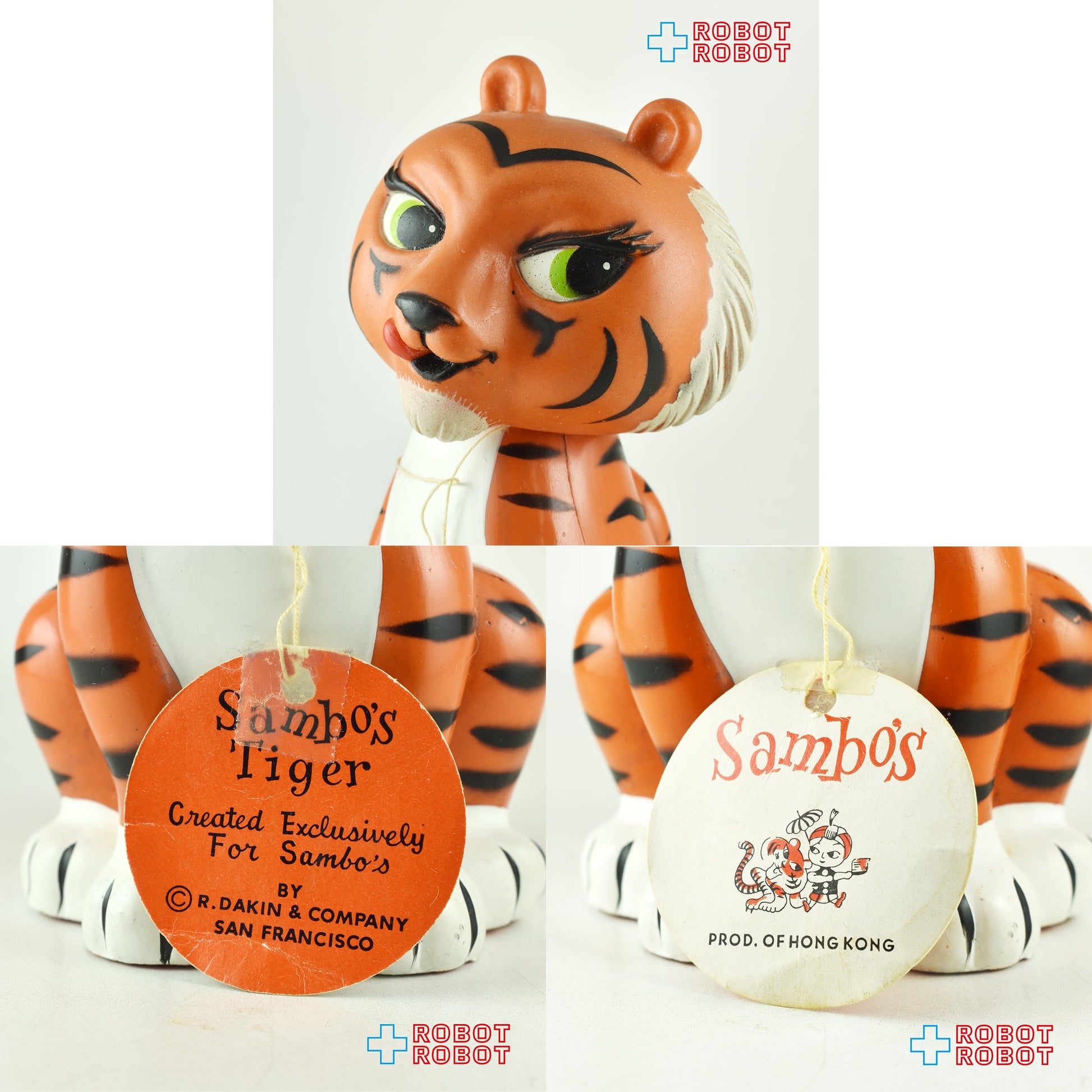 Dakin サンボレストラン サンボタイガー フィギュア アドバタイジングキャラクター 1970's 紙タグ付き - ROBOTROBOT