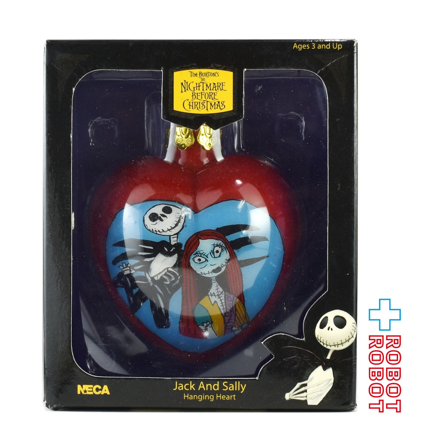 ネカ ナイトメアー・ビフォア・クリスマス ジャック & サリー ハンギング ハート 箱入 開封
