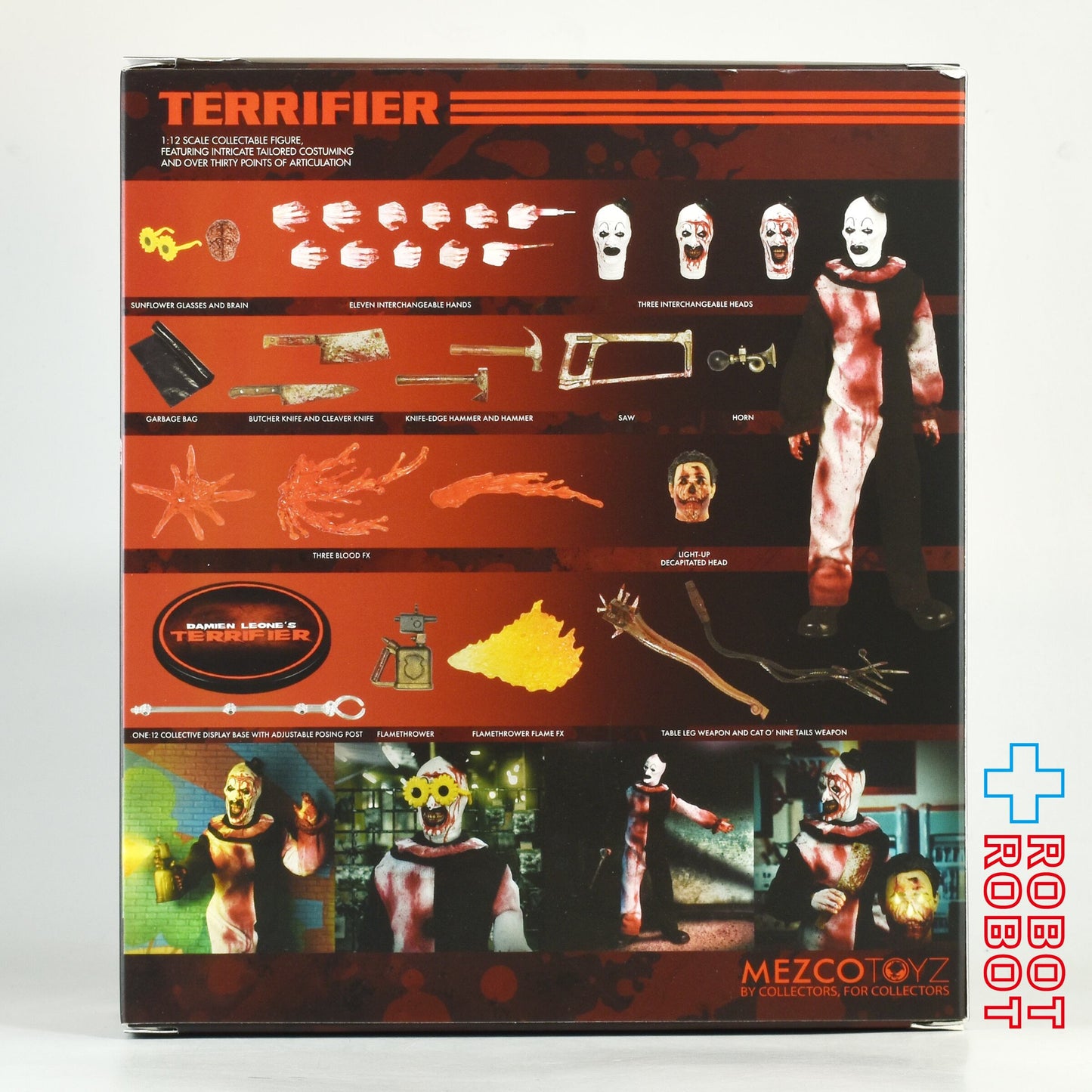 メズコ ワン12コレクティブ Terrifier テリファー アート・ザ・クラウン 1/12 アクションフィギュア DXエディション 箱入