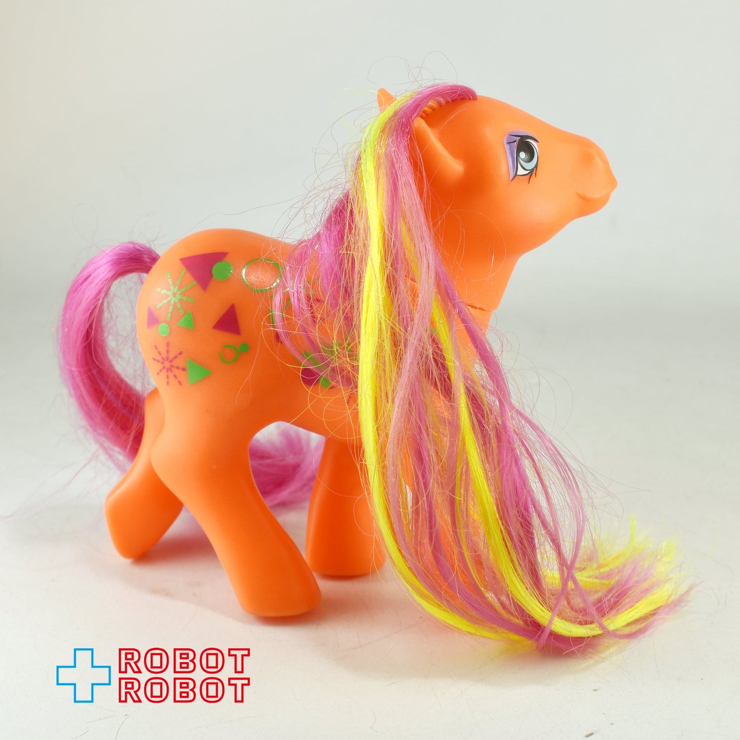 マイリトルポニー G1 ハーフノート 幾何学模様 オレンジ 1984