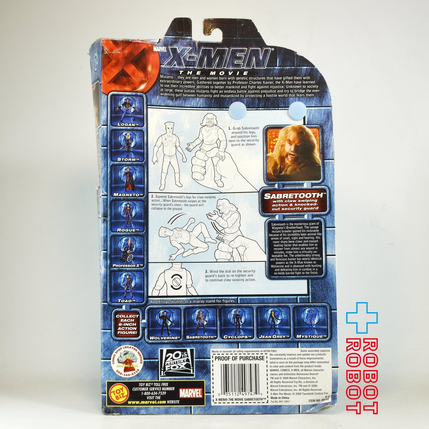 トイビズ X-メン ザ・ムービー セイバートゥース (タイラー・メイン) アクションフィギュア 未開封