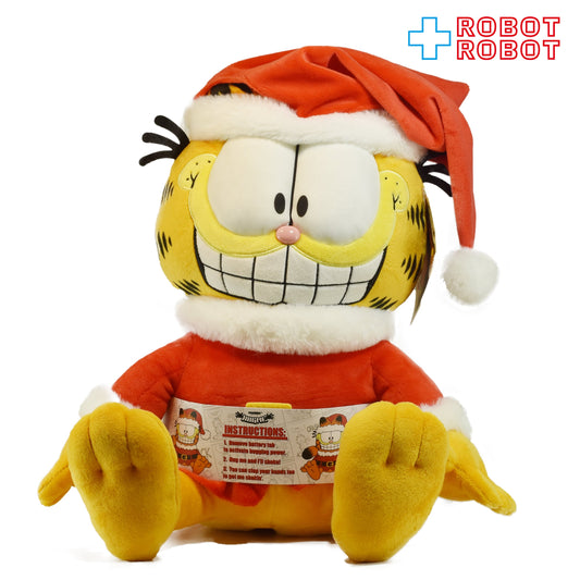 キッドロボット ニコロデオン ガーフィールド サンタ (シェイクアクション付) プラッシュ 紙タグ付き