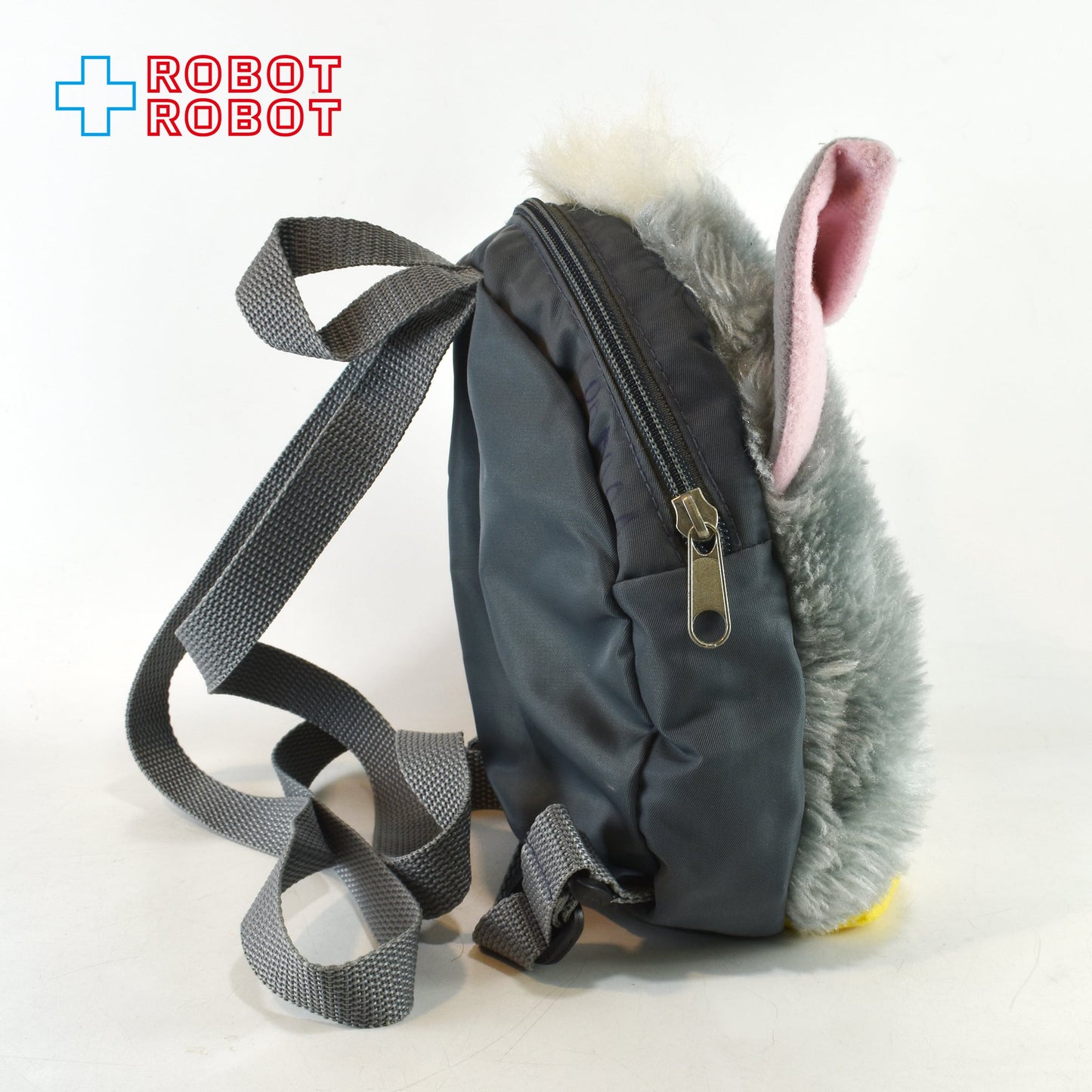 ファービー グレー x ホワイト バックパック リュック ぬいぐるみ人形 23センチ