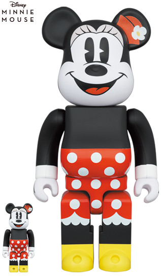 メディコム BE@RBRICK ベアブリック 100% & 400% ミニーマウス 2022 ver 未開封 ４号店商品