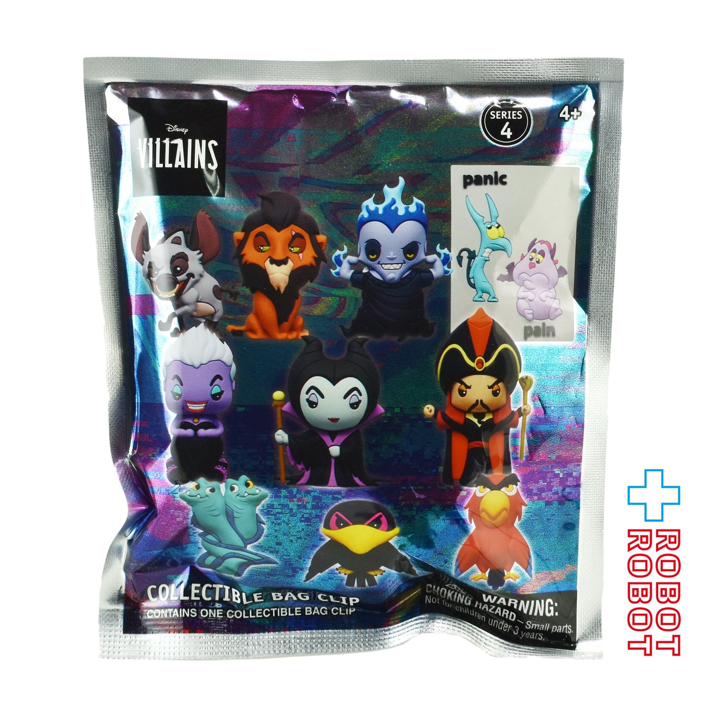 モノグラム 3D フィギュラル バッグ クリップ ディズニー ヴィランズ シリーズ4 1パック 未開封