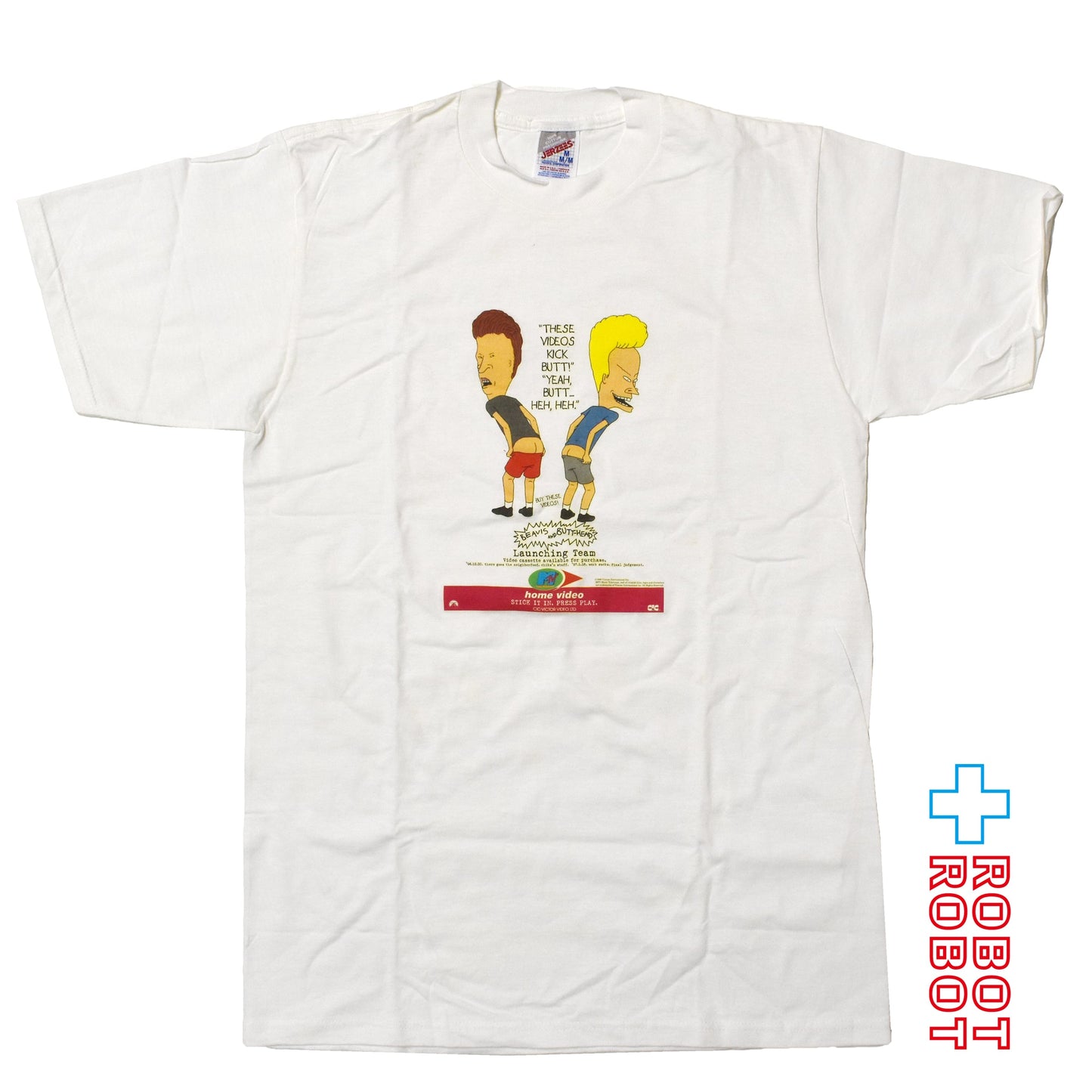 JERZEES ビーバス & バットヘッド プリント Tシャツ 1996 USA製 Mサイズ - ROBOTROBOT