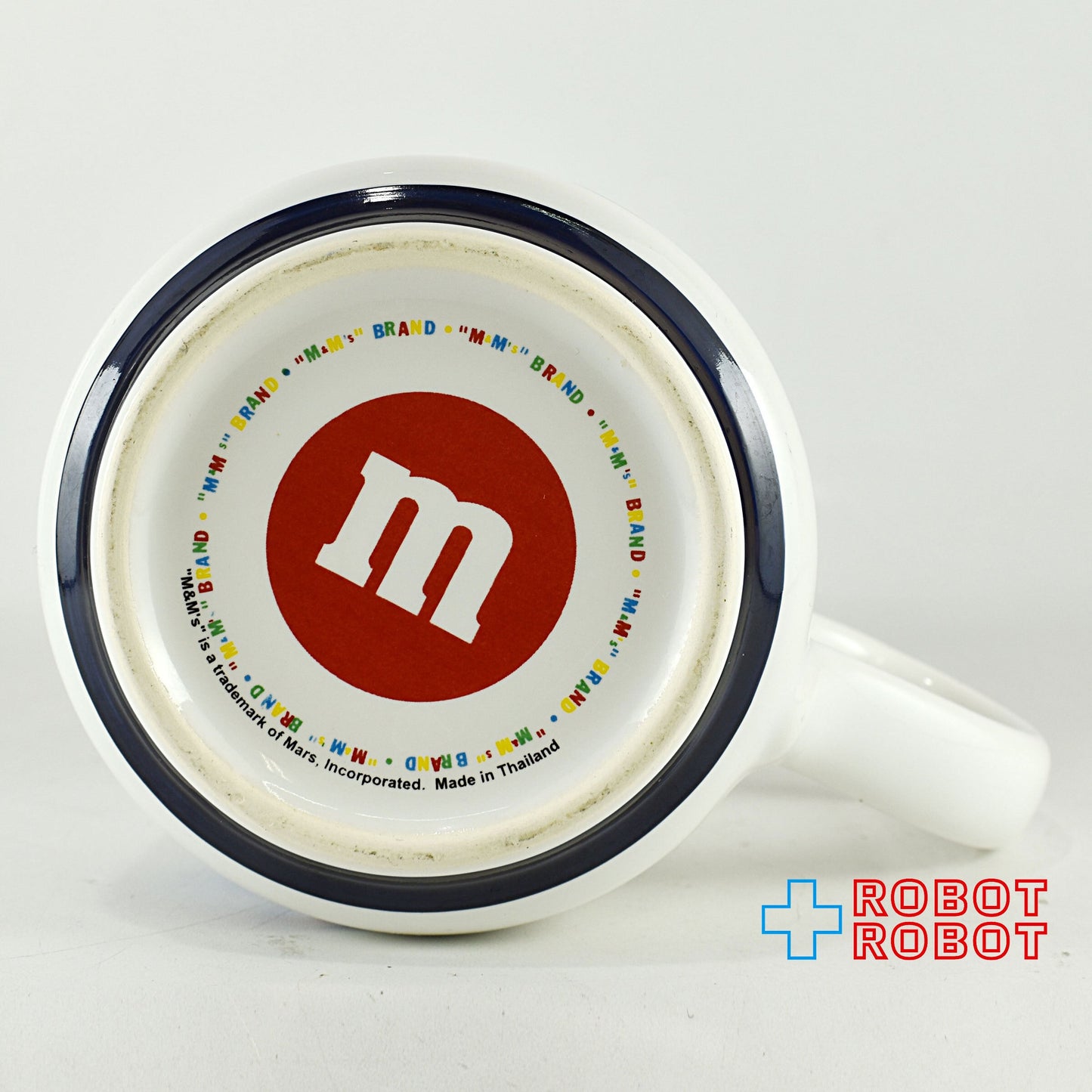 M&M's エムアンドエムズ マグカップ ブルー サークル 陶器