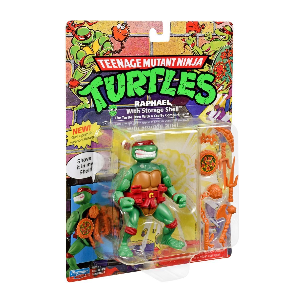 プレイメイツ タートルズ TMNT クラシック  ストレージシェル ラファエロ アクションフィギュア 未開封