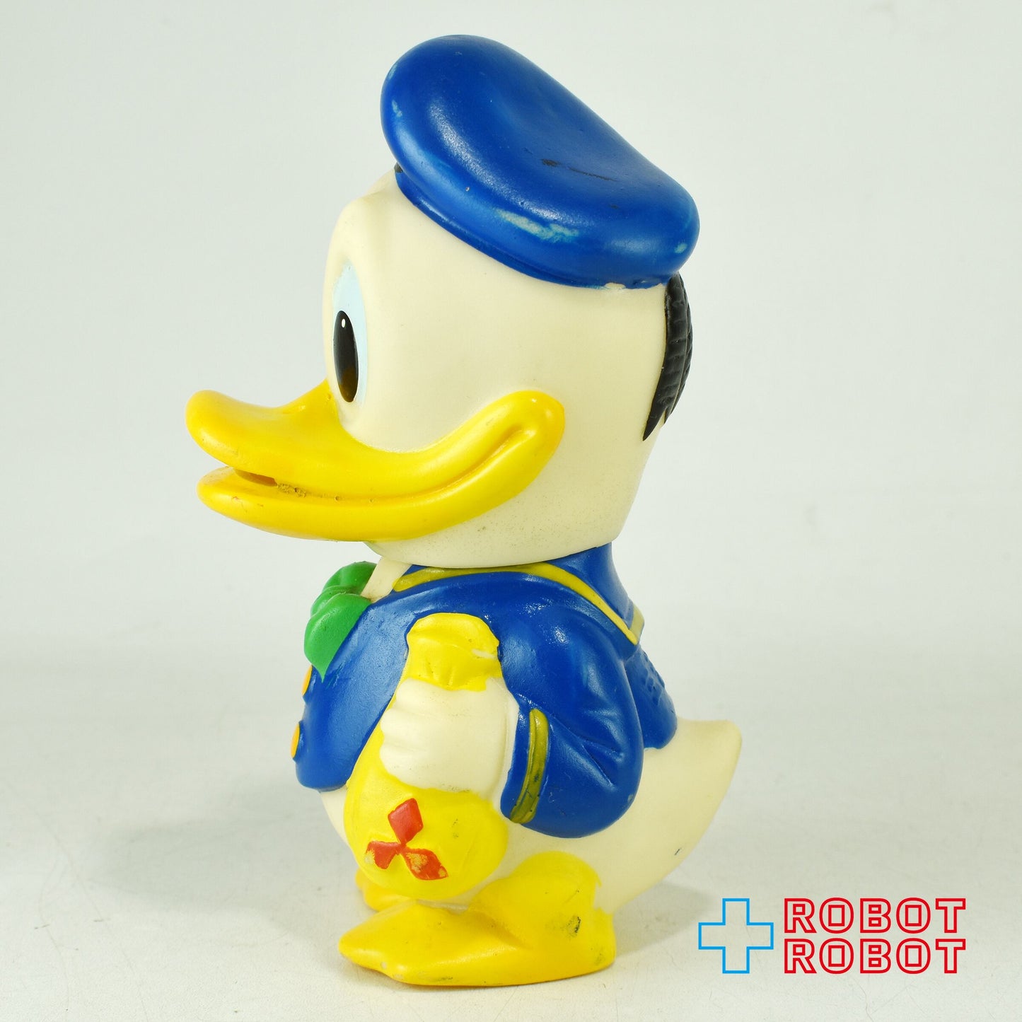 三菱銀行 ディズニー ドナルドダック 緑ネクタイ ソフビフィギュア