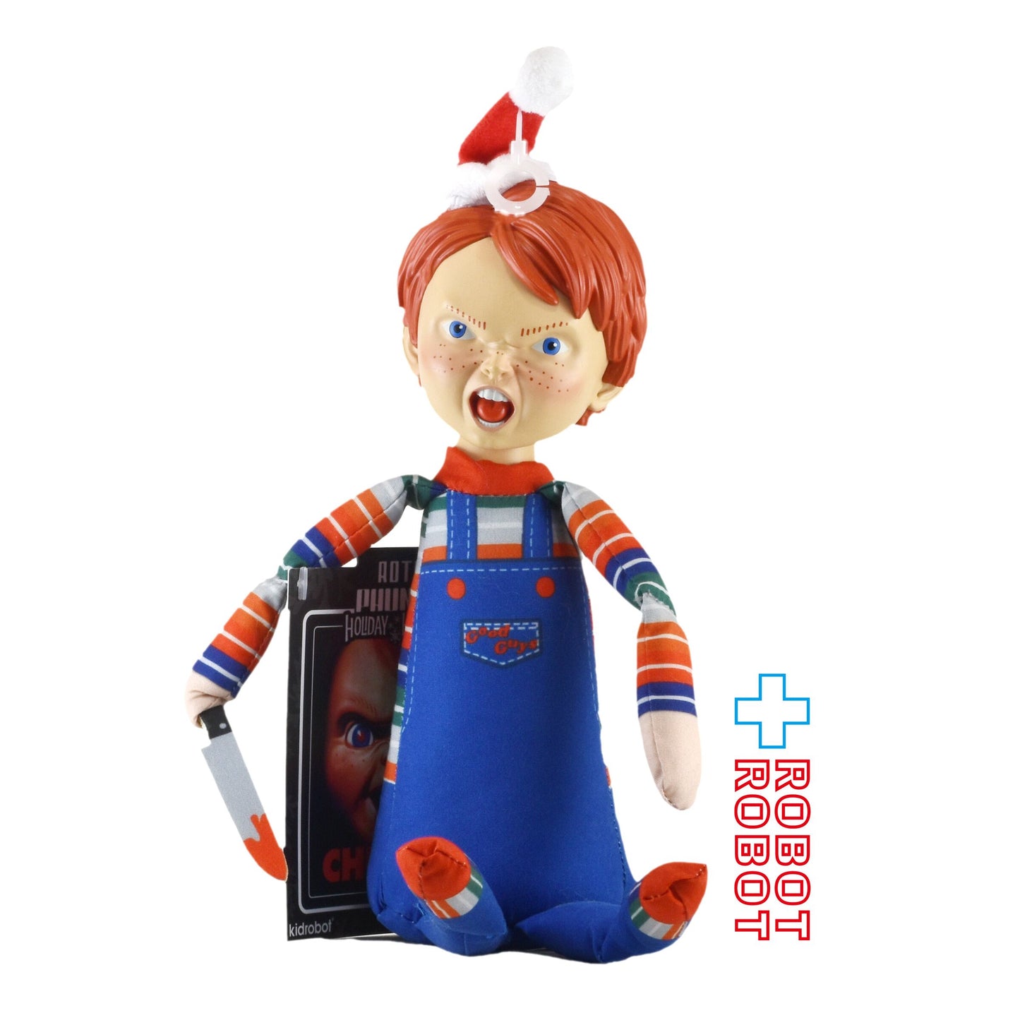 キッドロボット チャイルド・プレイ チャッキー 8インチ ロト ファニープラッシュ ホリデーホリブル ぬいぐるみ人形 紙タグ付き