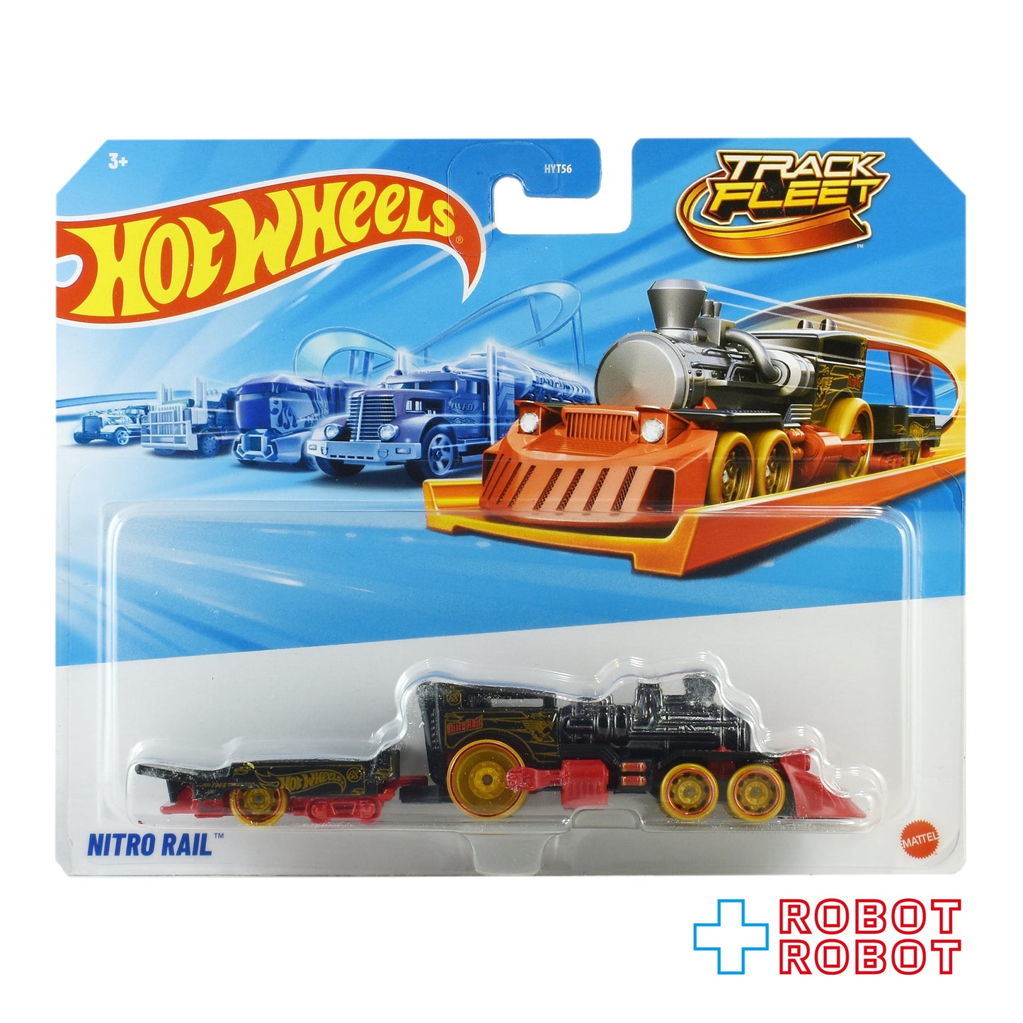 ホットウィール トラックフリート ニトロレール レッド 1/64 ダイキャスト ミニカー 未開封