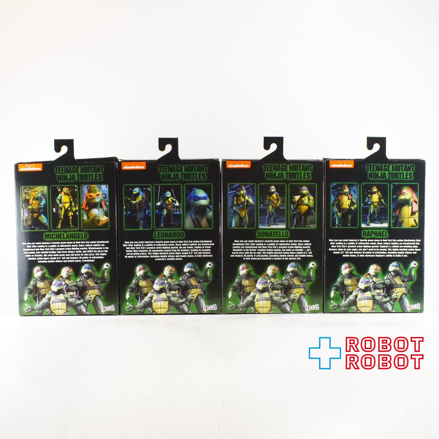 ネカ TMNT ティーンエイジ・ミュータント・ニンジャ・タートルズ 1990 7インチ アクションフィギュア 4体セット 箱入開封