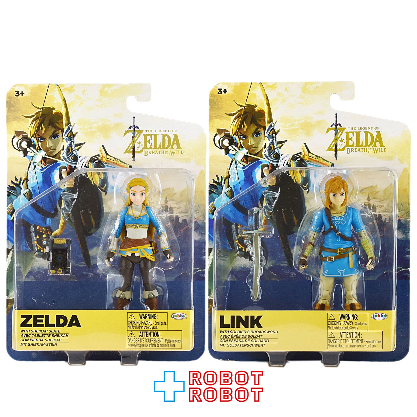 ジャックス ゼルダの伝説 ブレス オブ ザ ワイルド ゼルダ＆リンク アクションフィギュア セット 未開封