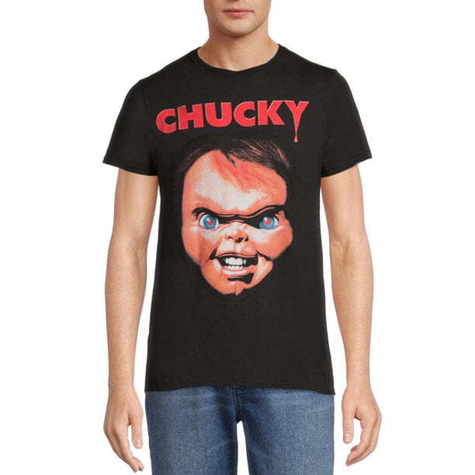 チャイルド・プレイ チャッキー グラフィック Tシャツ 黒 U.S.A.size L