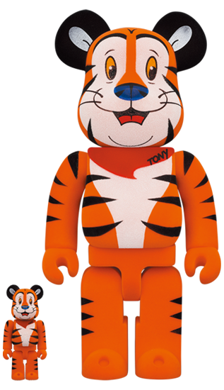 メディコム BE@RBRICK ベアブリック 100% & 400% ケロッグ トニー・ザ・タイガー フロッキー Ver 未開封 ♦︎４号店商品 - ROBOTROBOT