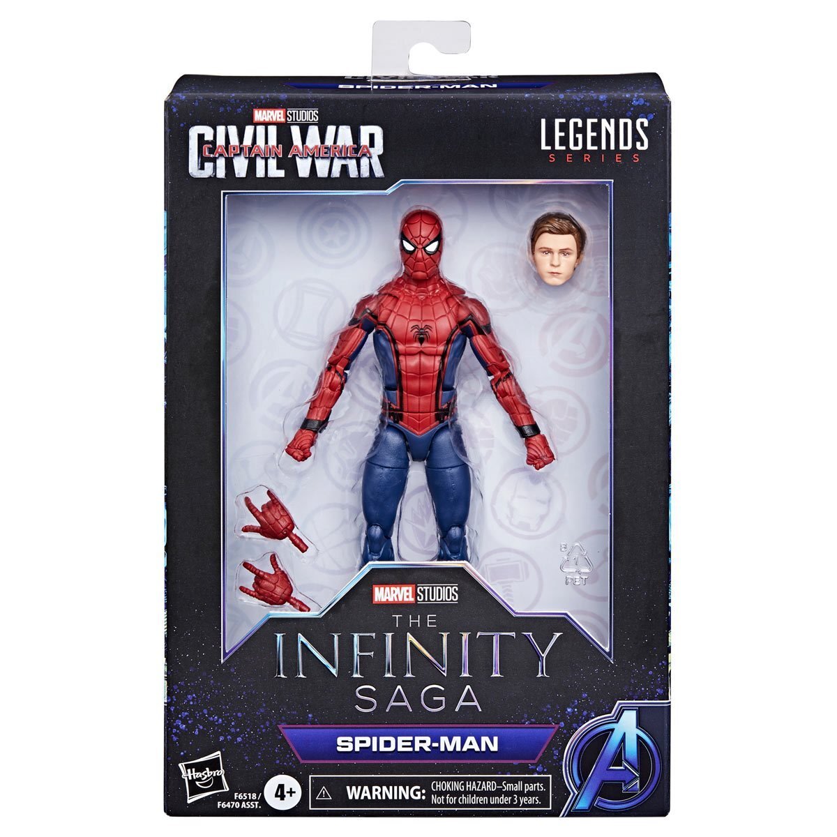 マーベルレジェンド インフィニティ・サーガ シビル・ウォー／キャプテン・アメリカ スパイダーマン 6インチ アクションフィギュア US版 未開封