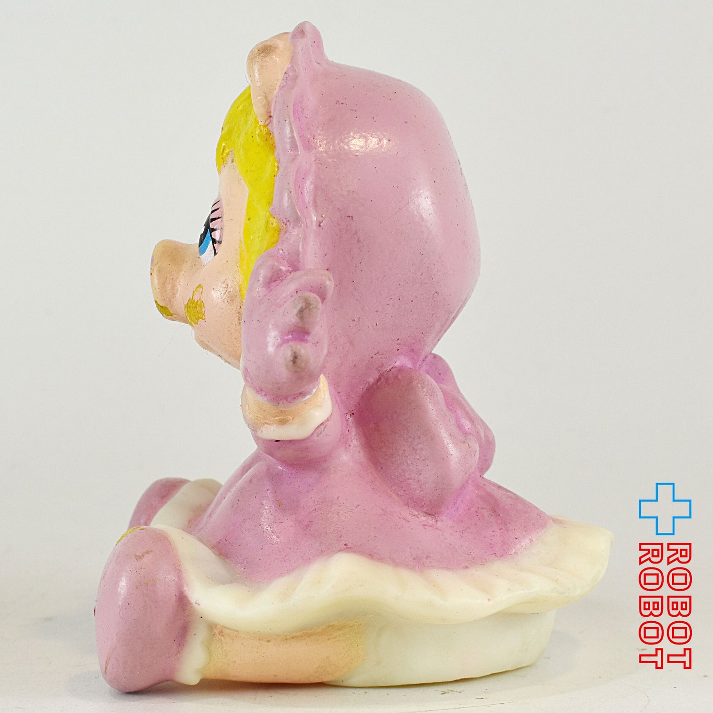 マペッツ ベビー・ミス・ピギー 両手あげ ソフビ人形 1989レムコ社