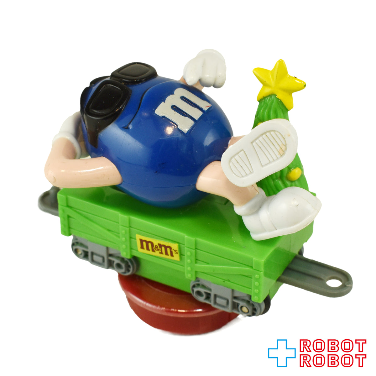 M&M's クリスマス・トレイン・トッパー ブルー クリスマスツリー平貨車グリーン 企業物 2005