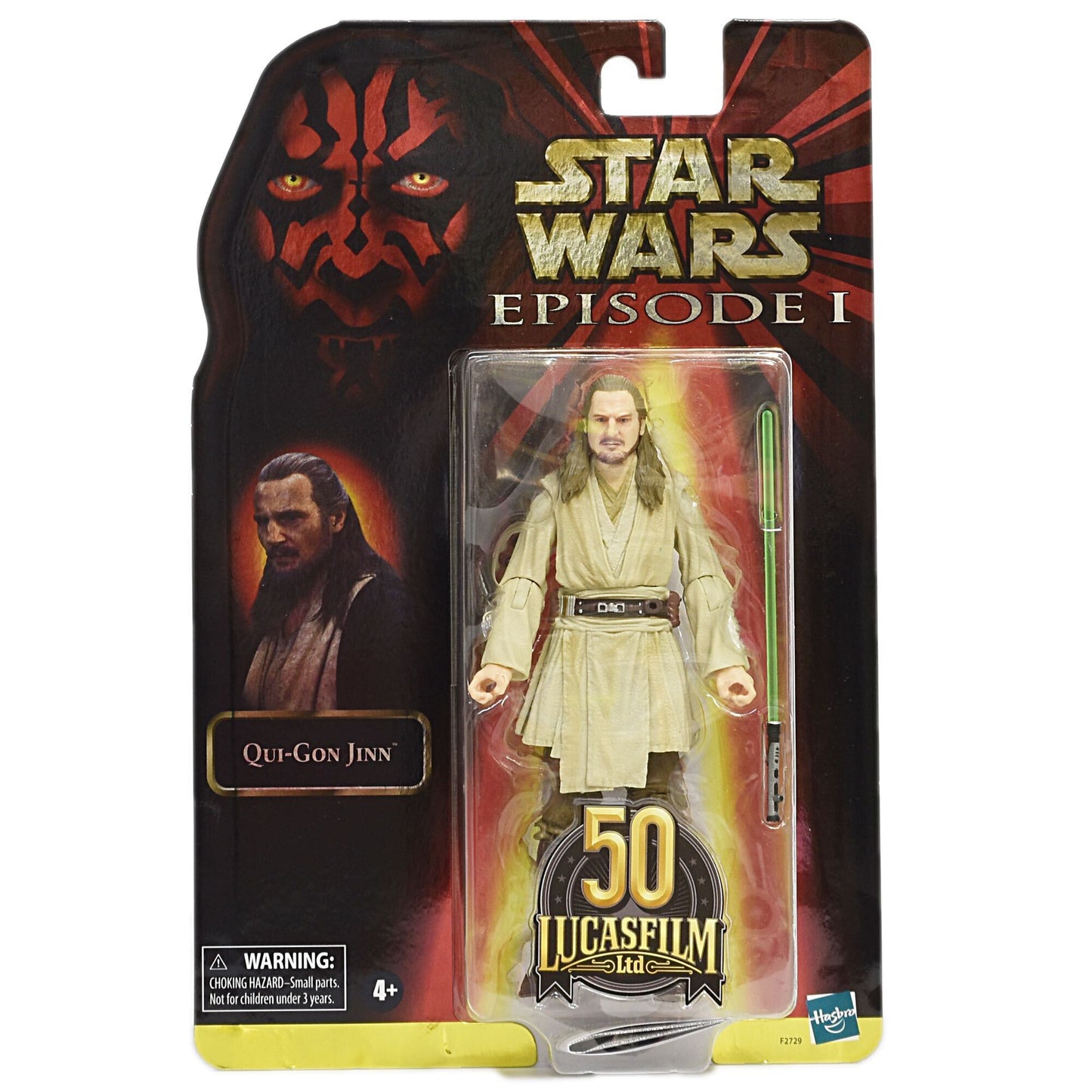 スター・ウォーズ ブラックシリーズ 50周年記念版 クワイ＝ガン・ジン [TPM] 6インチフィギュア 開封 ※難有り