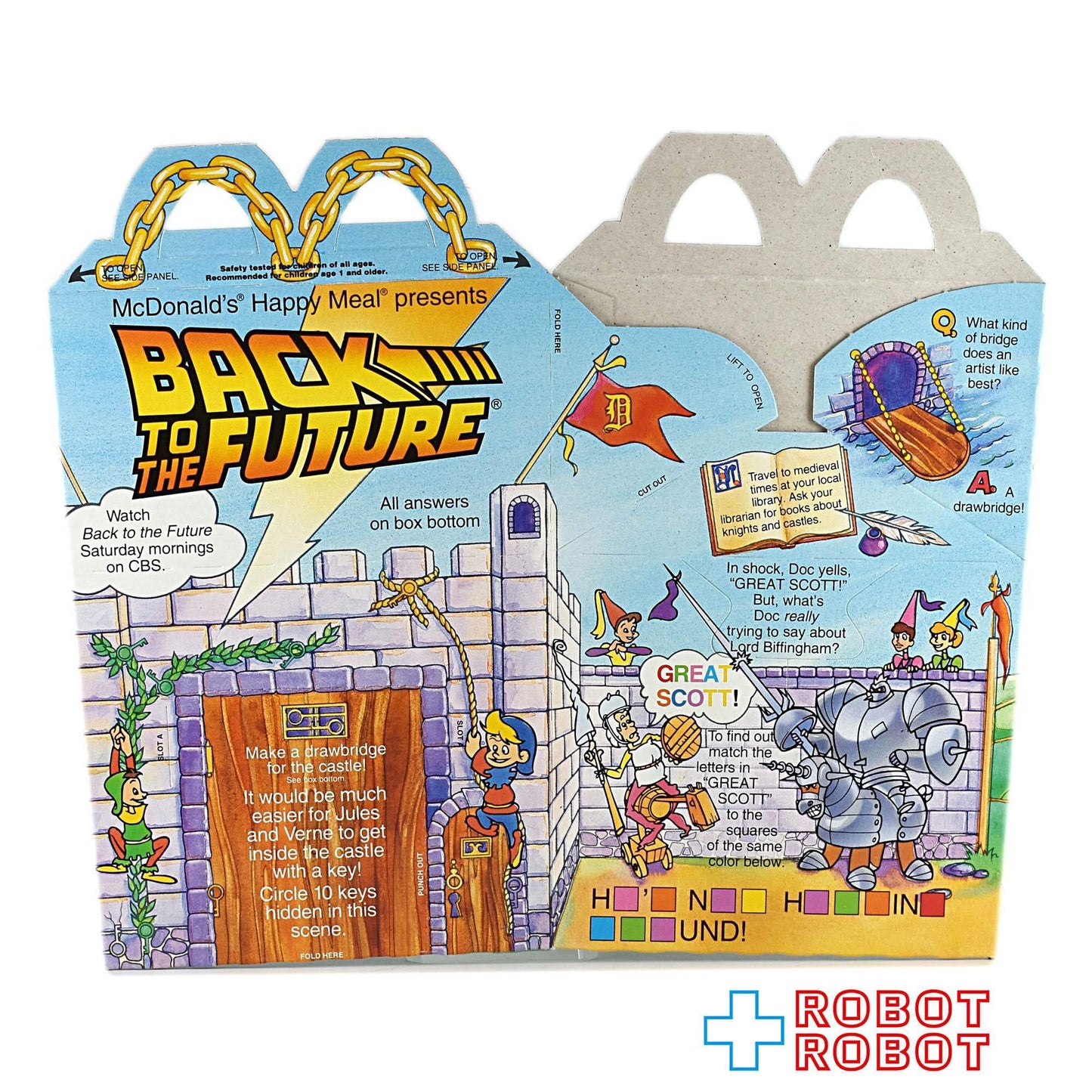 マクドナルド 空箱 バック・トゥ・ザ・フューチャー ４種セット ハッピーミールトイ