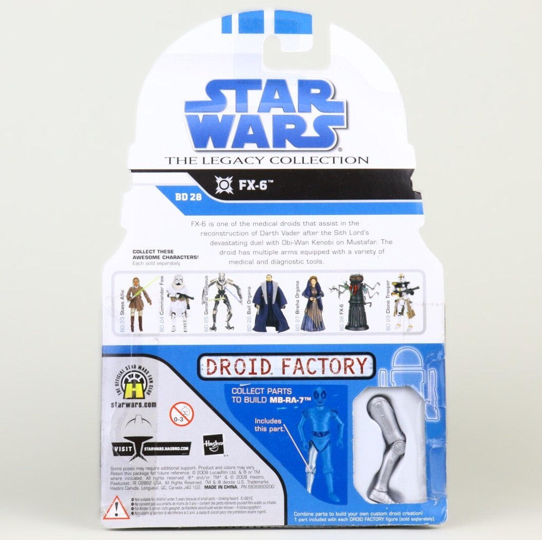 スター・ウォーズ LC2008 BD No.28 FX-6 [ROTS]レガシーコレクション 3.75インチ アクションフィギュア 未開封