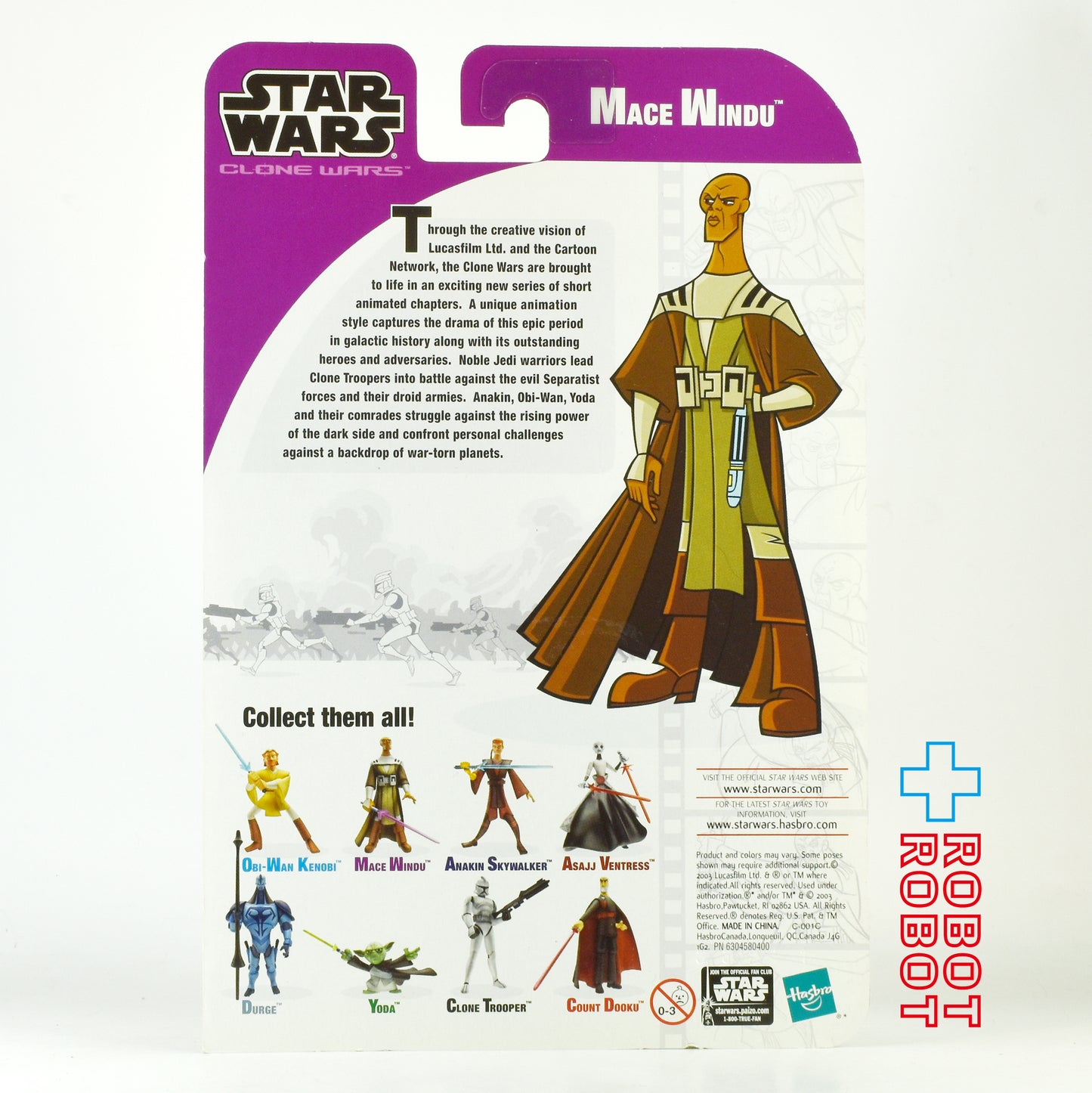 スター・ウォーズ クローン・ウォーズ CW 2003 クローン・ウォーズ・アニメイテッド メイス・ウィンドゥ 3.75インチ アクションフィギュア US版 未開封