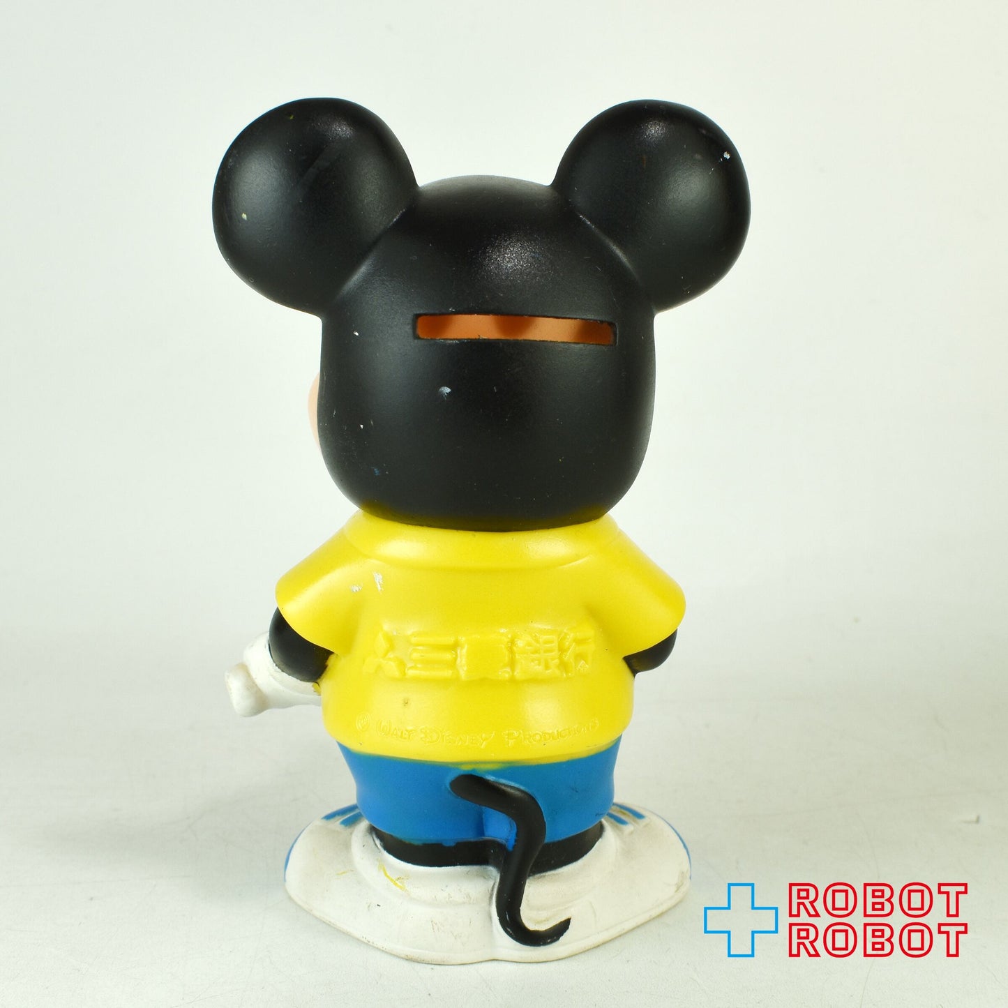 三菱銀行 ディズニー ミッキーマウス テニス ソフビ貯金箱