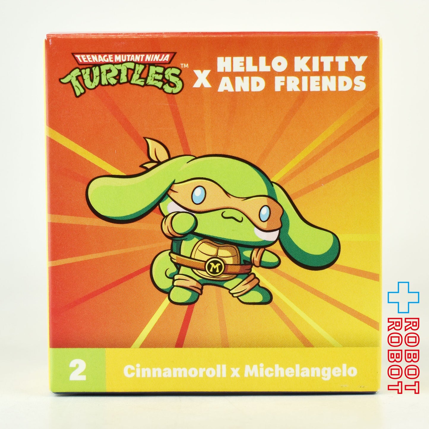 マクドナルド ハローキティ&フレンズ × タートルズ シナモロール × ミケランジェロ フィギュア ハッピーミールトイ 2025 カード付き アメリカ限定 日本未発売