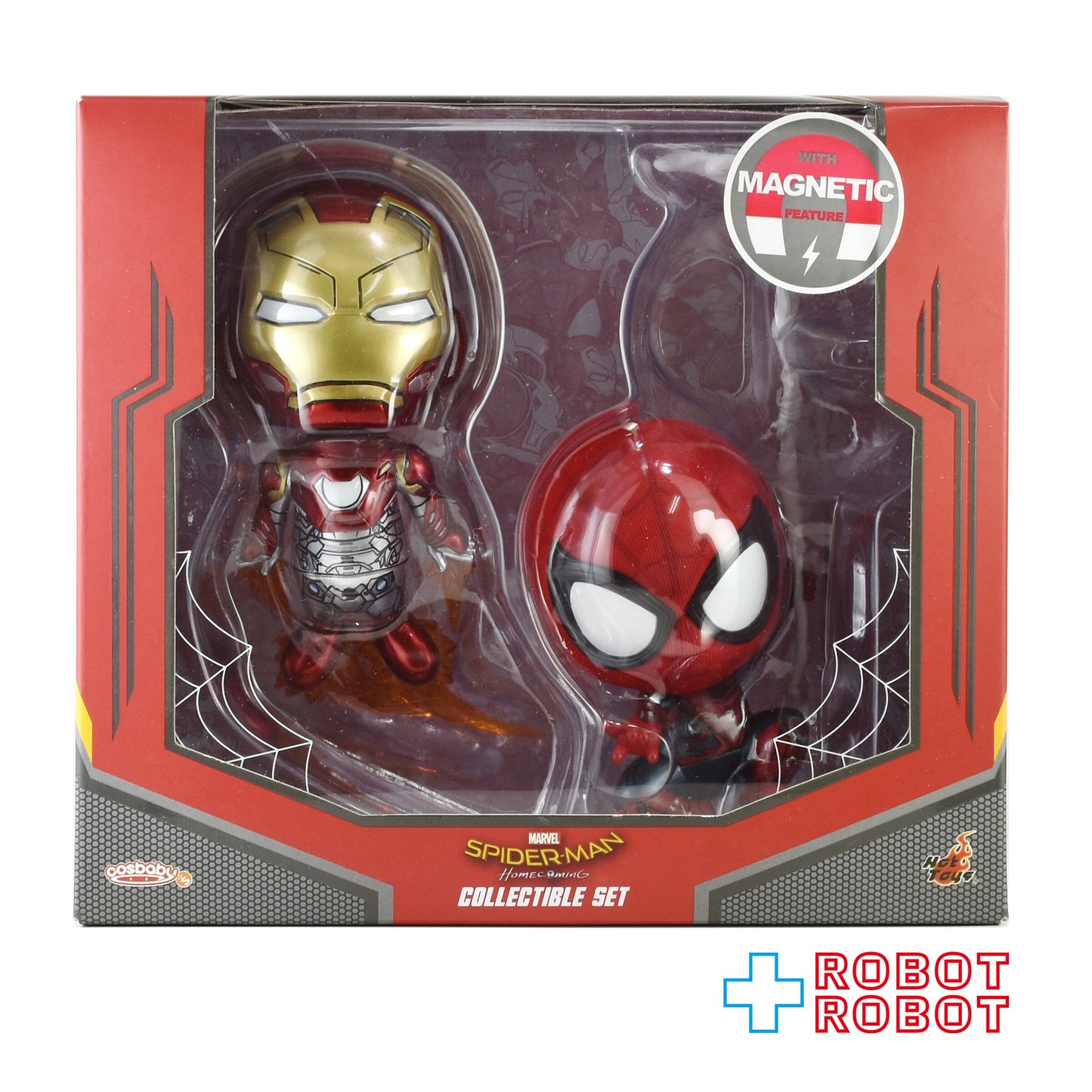 ホットトイズ コスベイビー スパイダーマン ホームカミング スパイダーマン (ウェブ・スウィング版) & アイアンマン・マーク47 フィギュア 開封箱入