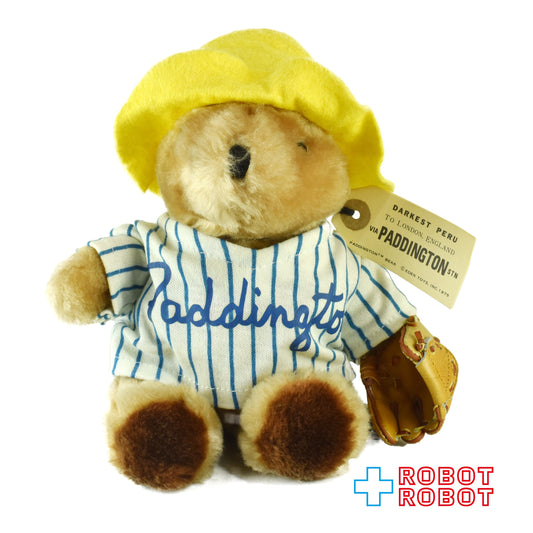 エデン社 パディントン ぬいぐるみ人形 野球 1981 紙タグ付き