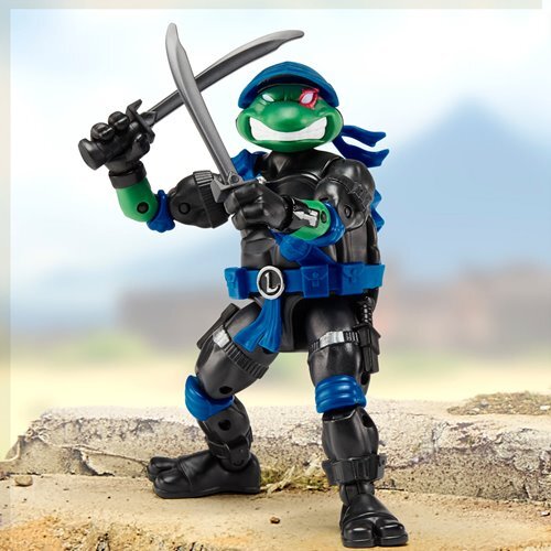 プレイメイツ ティーンエイジ・ミュータント・ニンジャ・タートルズ TMNT x G.I.ジョー レオナルド as スネーク・アイズ アクションフィギュア 未開封